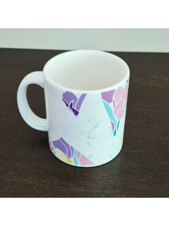 WAECHTERSBACH Other - Vintage Waechtersbach Pastel Floral Coffee Mug, Earthenware, W. Germany Mark